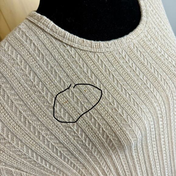 Tommy Bahama Tan Girls Side Lace Up Signature Embroidery Pullover Sweater Sz 14 - Picture 9 of 16